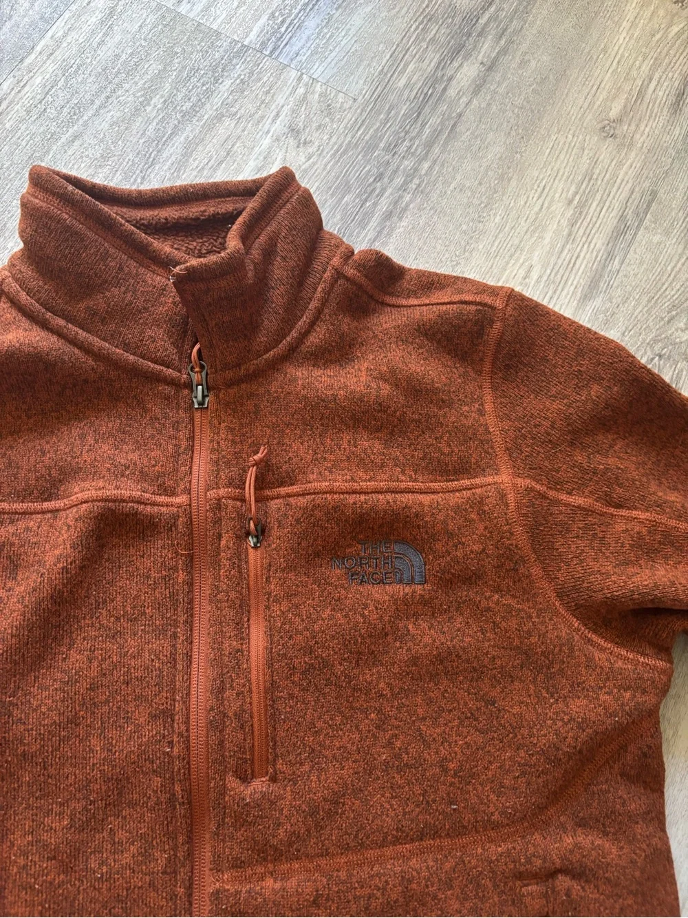 The North Face Men's Rust Fleece Zip Jacket